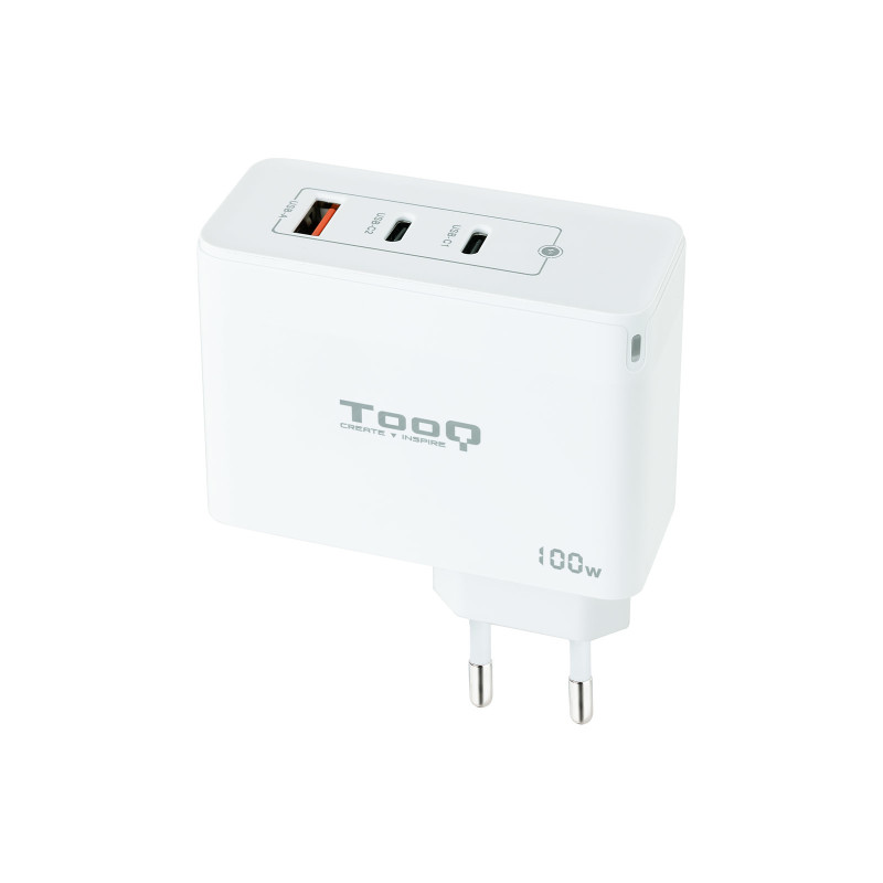 TooQ TQWC-GANQC2PD100W mobile device charger Universal White AC Indoor TooQ TQWC-GANQC2PD100W mobile device charger Universal White AC Indoor