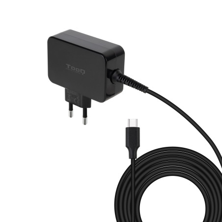 TooQ TQLC-USBCGAN65PD mobile device charger Laptop Black AC Indoor