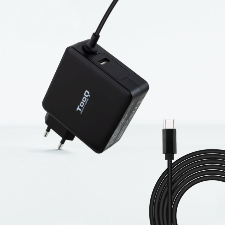 TooQ TQLC-USBC90PD power adapter inverter Auto 90 W Black