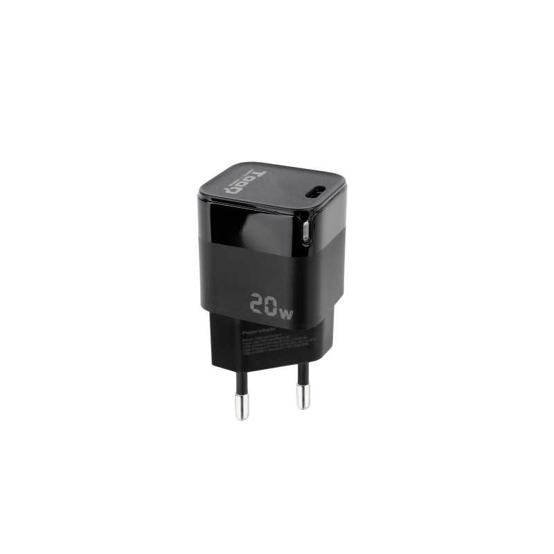 TooQ TQWC-PD20 mobile device charger Universal Black AC Fast charging Indoor TooQ TQWC-PD20 mobile device charger Universal Black AC Fast charging Indoor