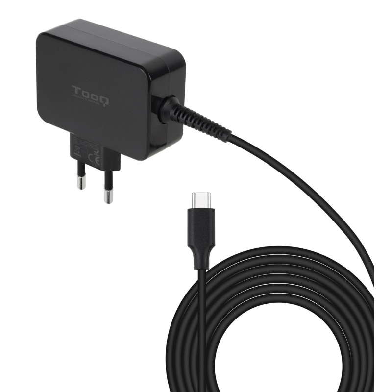 TooQ TQLC-USBCGAN45PD mobile device charger Laptop, Universal Black AC Indoor TooQ TQLC-USBCGAN45PD mobile device charger Laptop, Universal Black AC Indoor