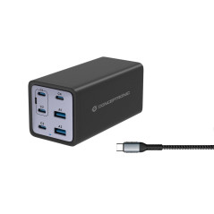 Conceptronic OZUL06BE mobile device charger Universal Black AC Fast charging Indoor