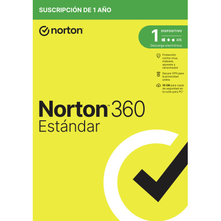 Norton 360 Standard Sicurezza antivirus Base ESP 1 licenza e 1 anno i