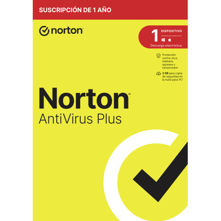 Norton AntiVirus Plus Sicurezza antivirus Base ESP 1 licenza/e 1 anno/i