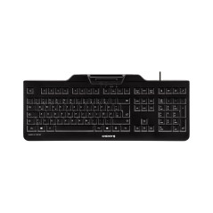 CHERRY KC 1000 SC keyboard Office USB QWERTY Spanish Black