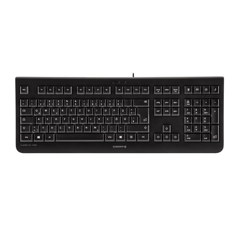 CHERRY KC 1000 keyboard Office USB QWERTY Spanish Black CHERRY KC 1000 keyboard Office USB QWERTY Spanish Black