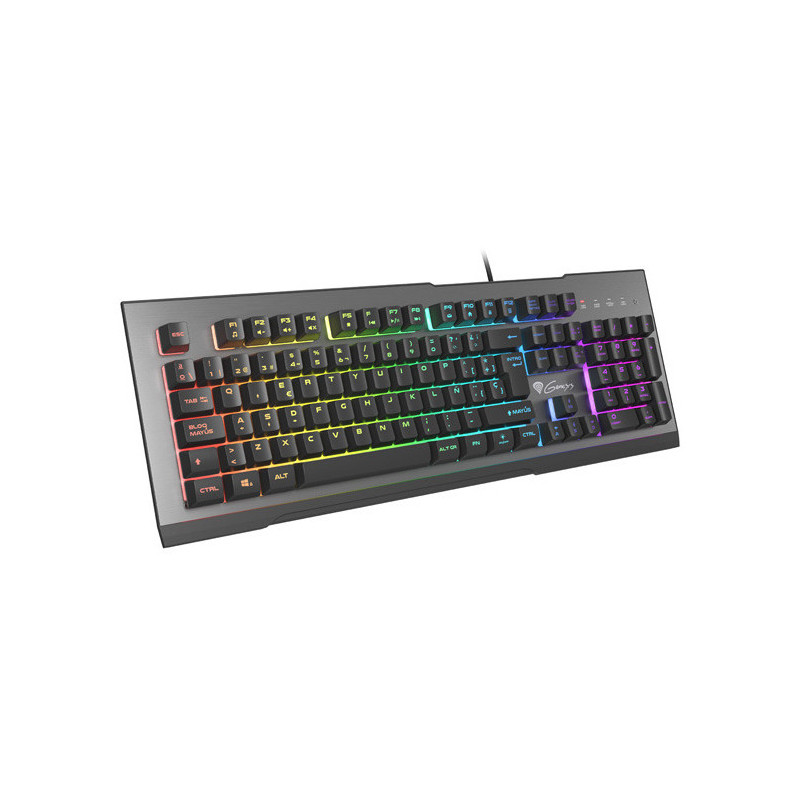 GENESIS Rhod 500 RGB keyboard Gaming USB QWERTY Spanish Black, Gray