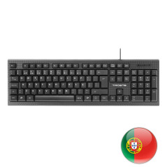 Tacens Anima AK0PT keyboard Office USB QWERTY Portuguese Black
