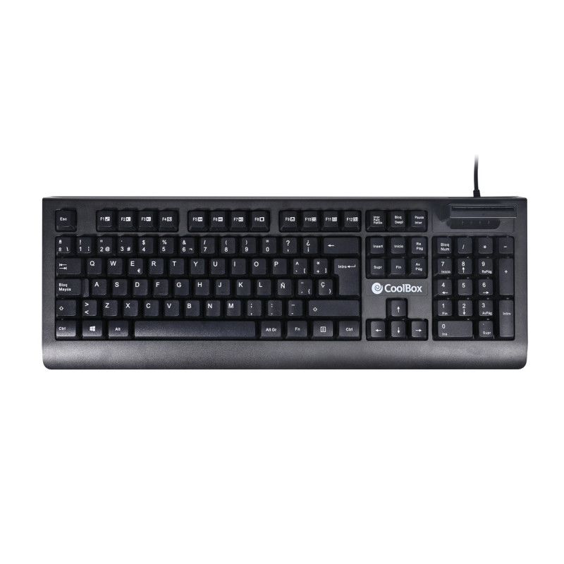 CoolBox COO-TEC04DNI keyboard Office USB QWERTY Spanish Black CoolBox COO-TEC04DNI keyboard Office USB QWERTY Spanish Black