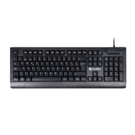 CoolBox COO-TEC04DNI keyboard Office USB QWERTY Spanish Black