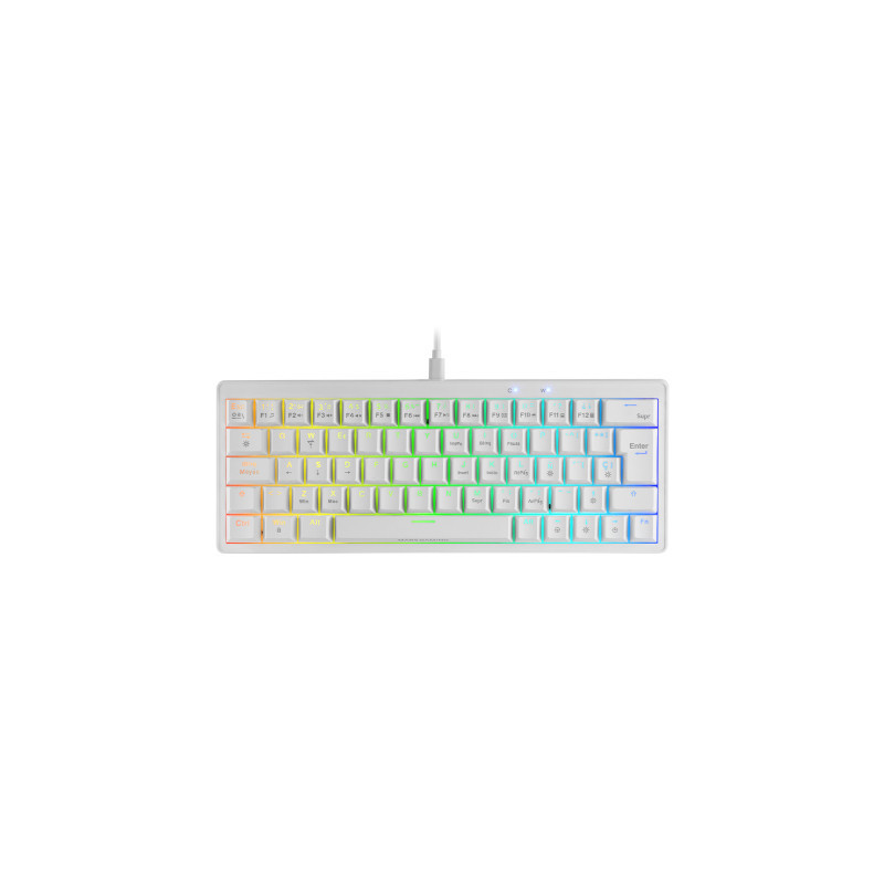 Mars Gaming MKMINIPRO keyboard USB Spanish White
