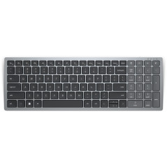 DELL KB740 keyboard Office RF Wireless + Bluetooth QWERTY Spanish Gray, Black