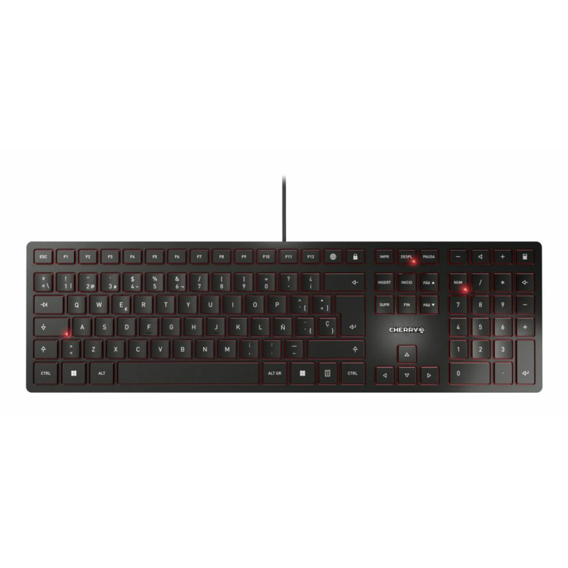 CHERRY JK-1600ES-2 keyboard Home/Office USB QWERTY Spanish Black