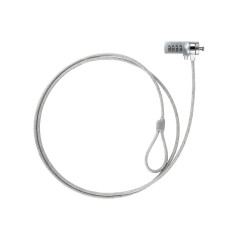 TooQ TQCLKC0015 cable lock Silver 59.1" (1.5 m)