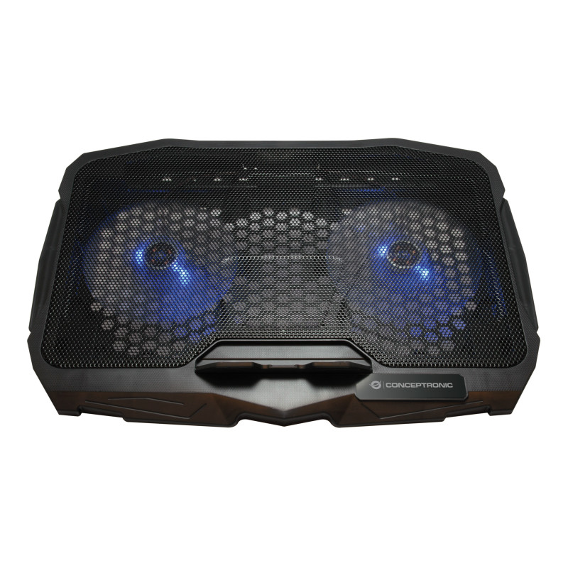 Conceptronic THANA07B base di raffreddamento per laptop 43,2 cm (17") Nero Conceptronic THANA07B base di raffreddamento per laptop 43,2 cm (17") Nero