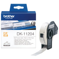 Brother DK-11204 label-making tape Black on white