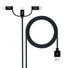 Nanocable 10.01.3200 USB cable USB 2.0 39.4" (1 m) USB A Micro-USB B Black