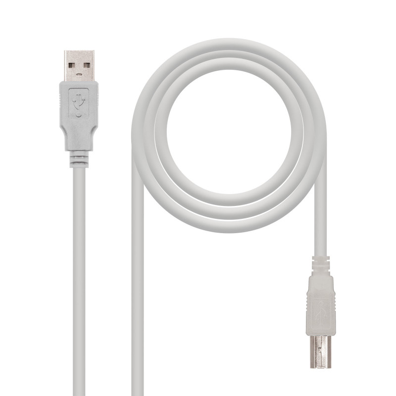 Nanocable 10.01.0103 USB cable USB 2.0 70.9" (1.8 m) USB A USB B Beige Nanocable 10.01.0103 USB cable USB 2.0 70.9" (1.8 m) USB A USB B Beige