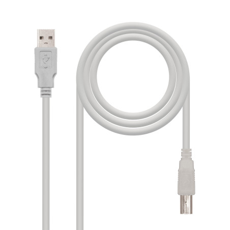 Nanocable 10.01.0103 USB cable USB 2.0 70.9" (1.8 m) USB A USB B Beige