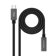 Nanocable 10.01.4400 cavo USB USB 3.2 Gen 2x2 0,5 m USB C Nero