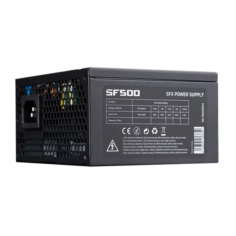 Hiditec SF500 power supply unit 500 W 20+4 pin ATX SFX Black Hiditec SF500 power supply unit 500 W 20+4 pin ATX SFX Black