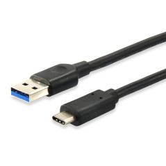 Equip 12834107 USB cable USB 3.2 Gen 2 (3.1 Gen 2) 39.4" (1 m) USB A USB C Black