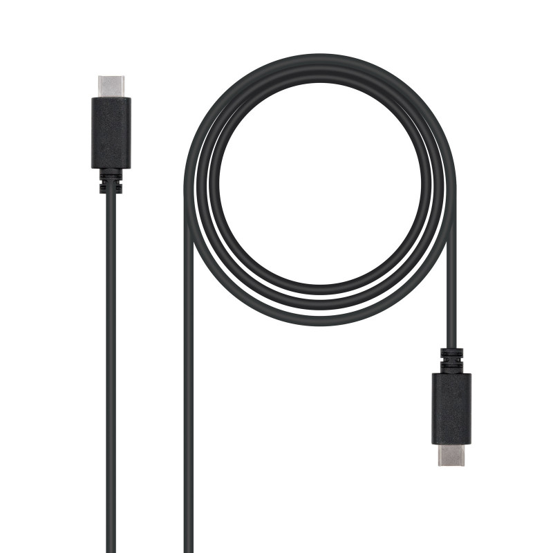 Nanocable USB 2.0, 1m cavo USB USB C Nero Nanocable USB 2.0, 1m cavo USB USB C Nero
