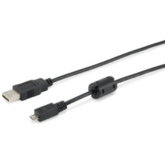 Equip 128551 USB cable USB 2.0 70.9" (1.8 m) USB A Micro-USB B Black