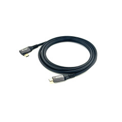 Equip Cavo USB 2.0 da C a C angolato a 90°, M M, 3,0 m, PD 100W, nero