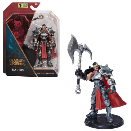 League of Legends , personaggio collezionabile Darius da 10,2 cm con dettagli esclusivi e ascia, The Champion Collection, per