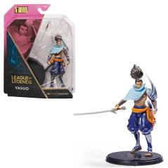 League of Legends , personaggio collezionabile Yasuo da 10,2 cm con dettagli esclusivi e spada, The Champion Collection, per