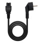 Nanocable 10.22.0302 power cable Black 59.1" (1.5 m) CEE7/7 C5 coupler Nanocable 10.22.0302 power cable Black 59.1" (1.5 m) CEE7/7 C5 coupler
