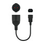 Cable adaptador c14 - m a cee7 - h - 16a - 25cm nanocable Cable adaptador c14 - m a cee7 - h - 16a - 25cm nanocable