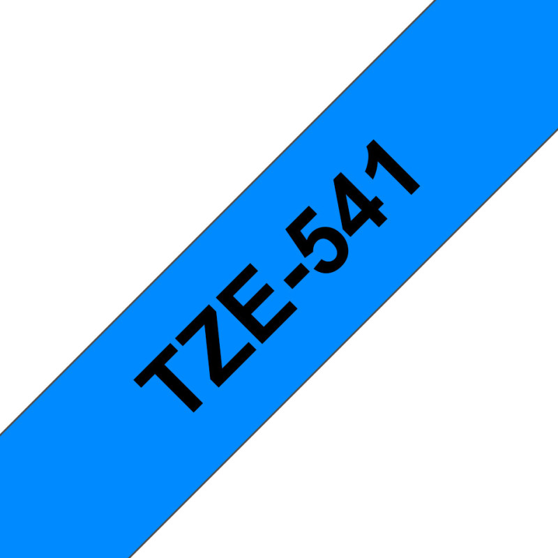 Brother TZE-541 label-making tape Black on blue Brother TZE-541 label-making tape Black on blue