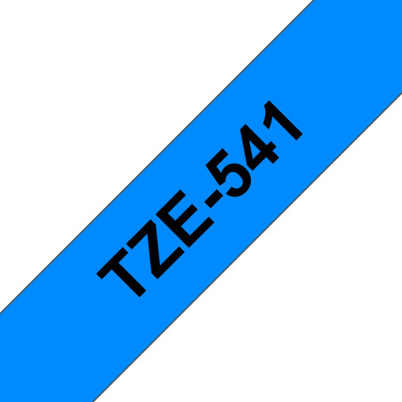 Brother TZE-541 label-making tape Black on blue