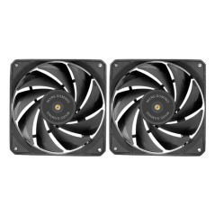 Mars Gaming MF-NCLX2 Case per computer Ventilatore 12 cm Nero 2 pz
