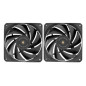 Mars Gaming MF-NCLX2 Case per computer Ventilatore 12 cm Nero 2 pz