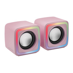 Mars Gaming MSCUBEP loudspeaker Pink Wired 8 W