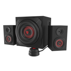 GENESIS Helium 610BT speaker set 60 W PC Laptop Black, Red 2.1 channels 2-way 30 W Bluetooth