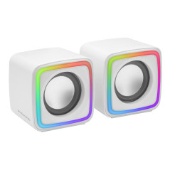 Mars Gaming MSCUBEW loudspeaker White Wired 8 W