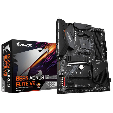 GIGABYTE B550 AORUS ELITE V2 Scheda madre - CPU AMD Ryzen 5000, VRM a 12+2 fasi, fino a 4733 MHz DDR4, 1xPCIe 4.0 + 1xPCIe 3.0