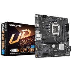 GIGABYTE H610M D3W DDR4 Scheda madre - Supporta CPU Intel Core di 14a generazione, VRM a 5+1+1 fasi, fino a 3200 MHz DDR4,
