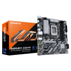 GIGABYTE B860M D3HP Scheda madre - CPU Intel Core Ultra, VRM a 4+1+2+1 fasi, fino a 9066MHz DDR5, 2xPCIe 4.0 M.2, LAN GbE, USB