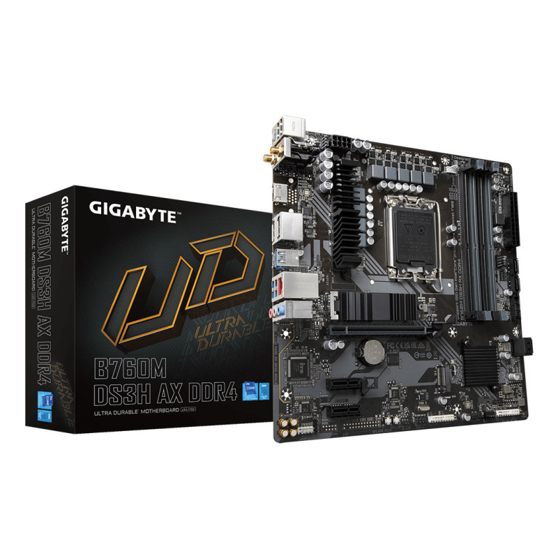 GIGABYTE B760M DS3H AX DDR4 scheda madre Intel B760 Express LGA 1700 micro ATX GIGABYTE B760M DS3H AX DDR4 scheda madre Intel B760 Express LGA 1700 micro ATX