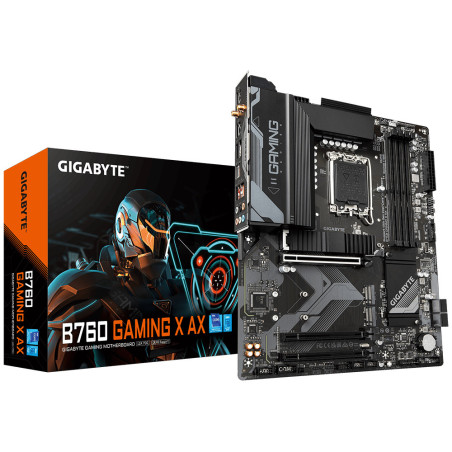 GIGABYTE B760 GAMING X AX Scheda Madre - Supporta processori Intel Core 14ª generazione, VRM digitale a 8+1+1 fasi, fino a