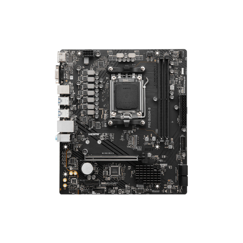 MSI PRO B650M-B motherboard AMD B650 Socket AM5 micro ATX MSI PRO B650M-B motherboard AMD B650 Socket AM5 micro ATX