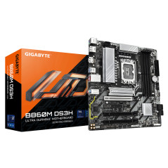 GIGABYTE B860M DS3H Scheda madre - CPU Intel Core Ultra, VRM a 5+1+2+1 fasi, fino a 9066MHz DDR5, 1xPCIe 5.0 + 1xPCIe 4.0 M.2,