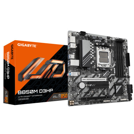 GIGABYTE B850M D3HP Scheda Madre - Processori AMD Ryzen Serie 9000, 5+2+2 fasi VRM digitali, fino a 8200MHz DDR5 (OC), 1xPCIe