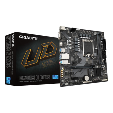 GIGABYTE B760M H DDR4 scheda madre Intel B760 Express LGA 1700 micro ATX