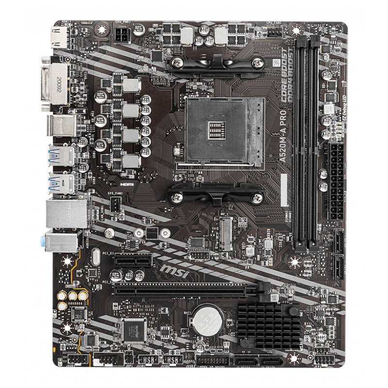 MSI A520M-A PRO scheda madre AMD A520 Socket AM4 micro ATX MSI A520M-A PRO scheda madre AMD A520 Socket AM4 micro ATX